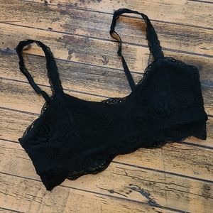 Mudd black lace bralette